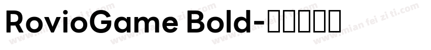RovioGame Bold字体转换